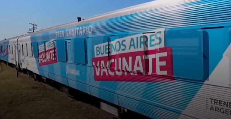 Inauguraron el  Tren Sanitario que unirá Cañuelas con Bahía Blanca